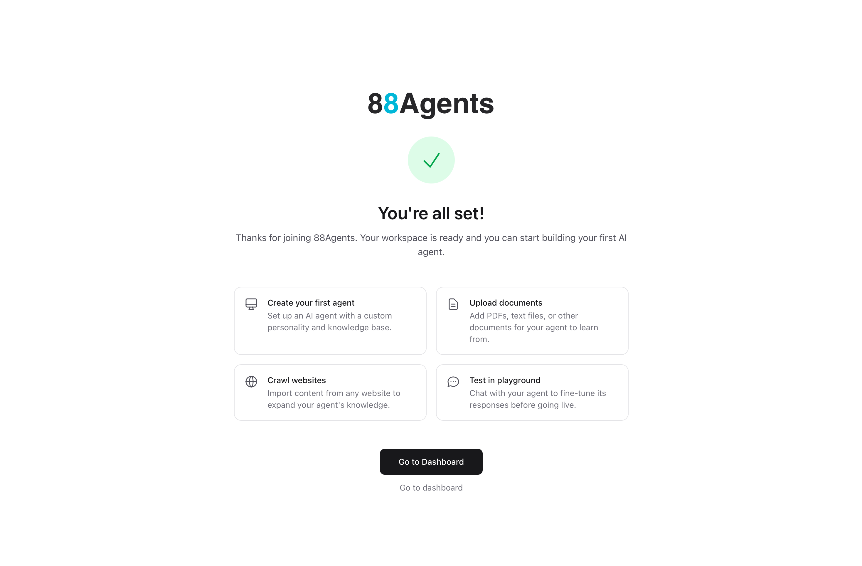 You're All Set Screen